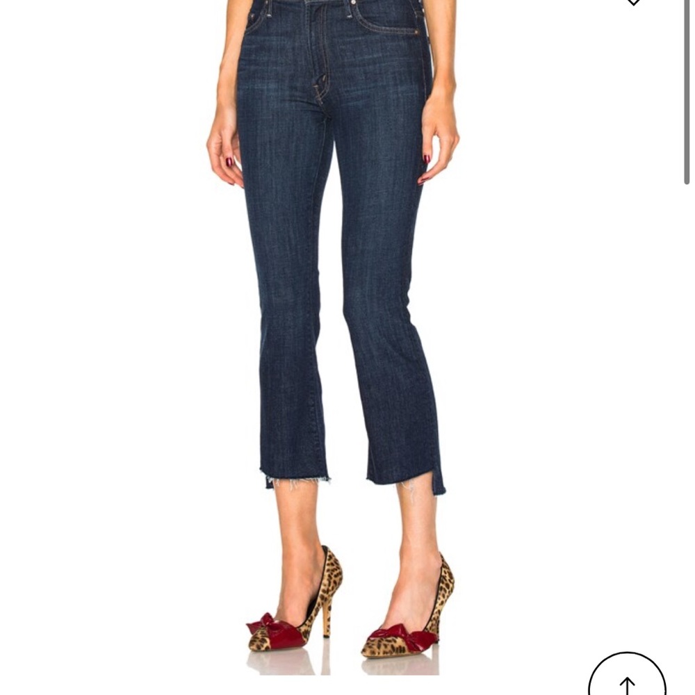 Mother Insider Crop Step Fray Jeans Sz 30